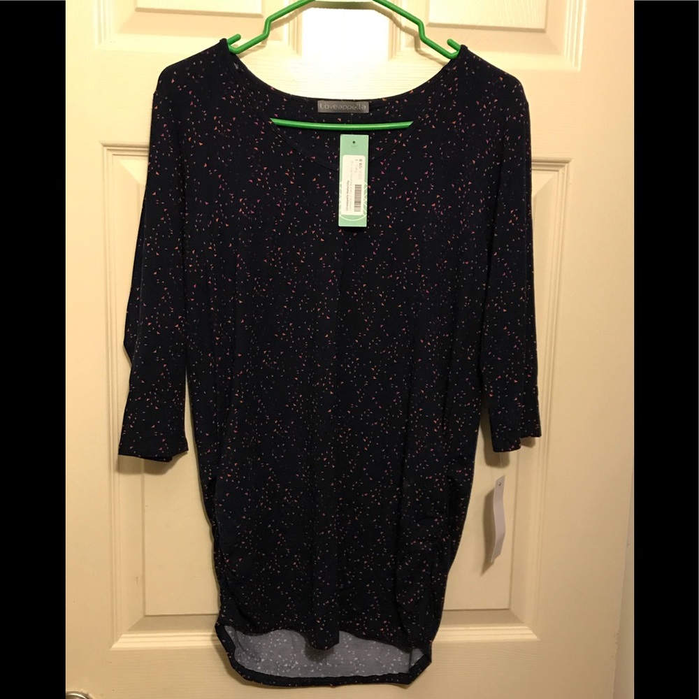 Cute printed 3/4 sleeve top BRAND NEW !!